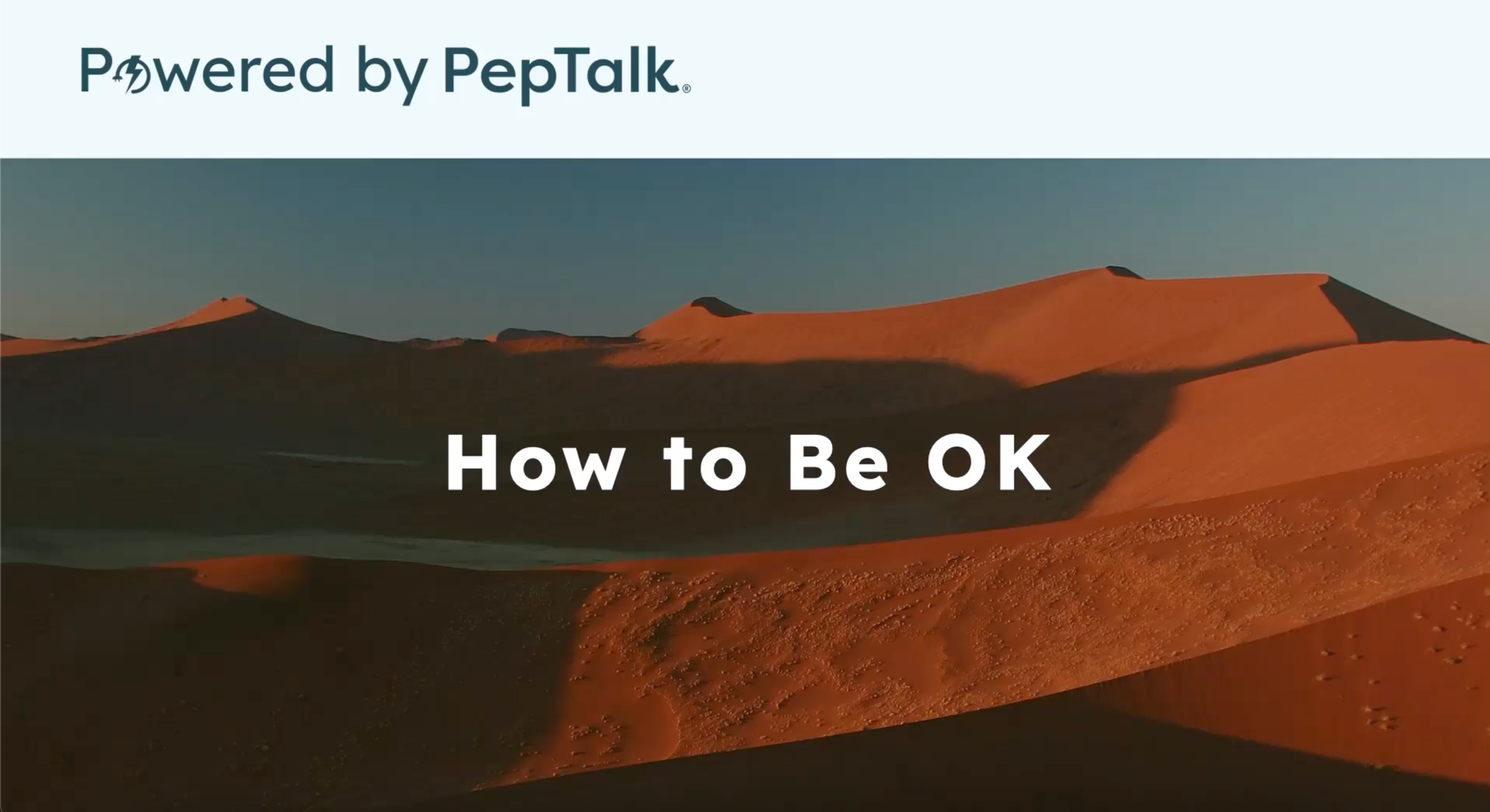5 Min How To Be OK