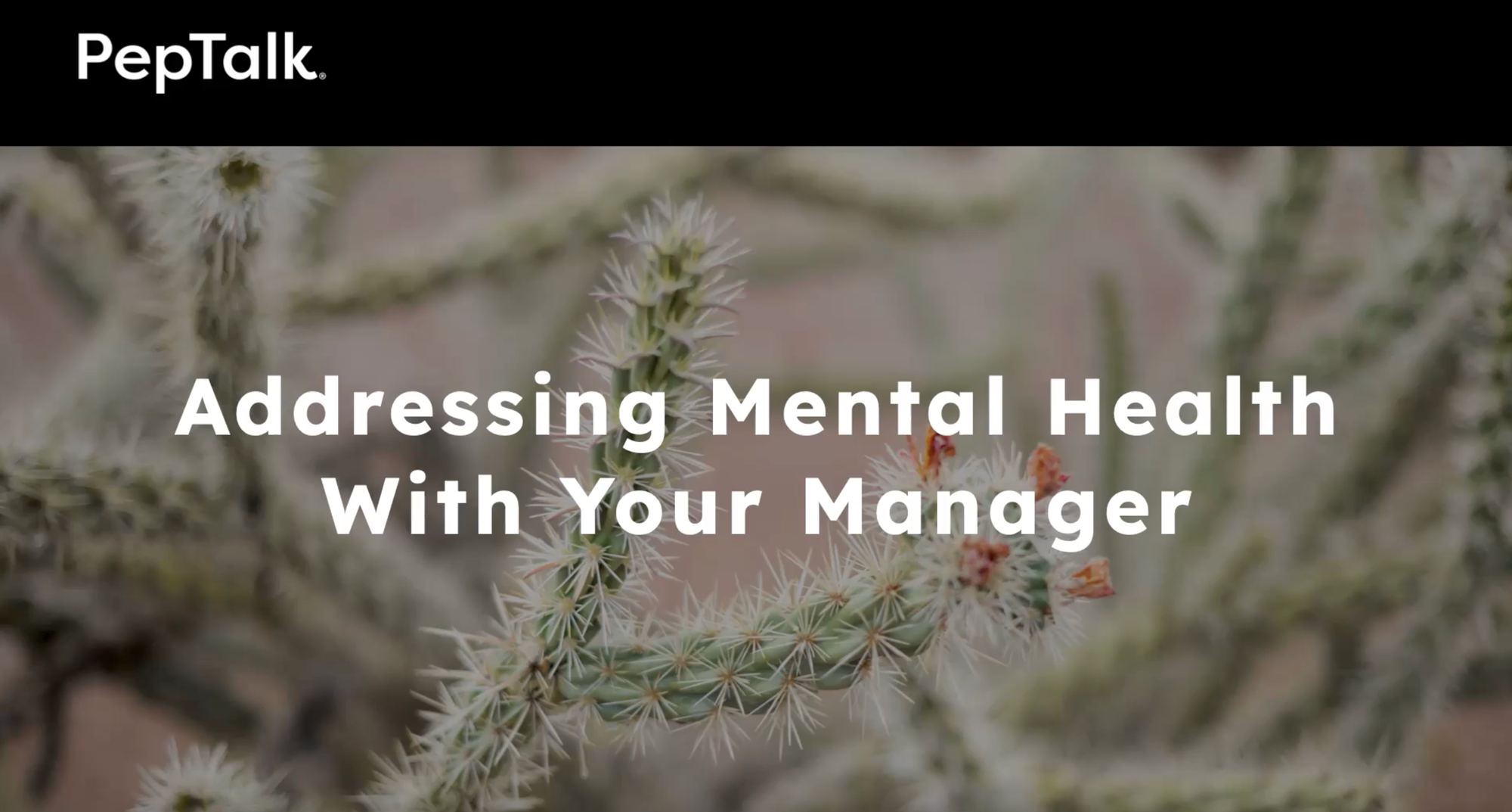 5 Min Addressing Mental Health With Your Manager
